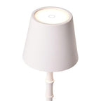 Cordless LED White Bamboo Table Lamp