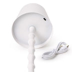 Cordless LED White Bamboo Table Lamp