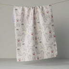 Geometry Dog Themed Tea Towels