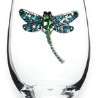 Jeweled Stemless Wine Glass