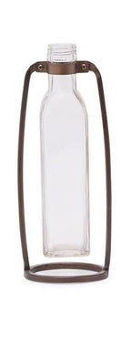 Glass Bottle Vases With Metal Stand