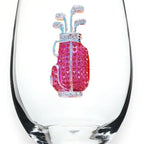 Jeweled Stemless Wine Glass