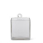 Hand-blown Square Clear Glass Hanging Vase