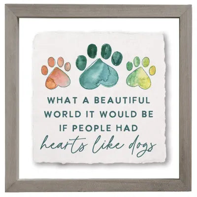 Hearts Like Dogs Floating Art