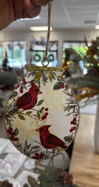 Cardinal Disc Ornament