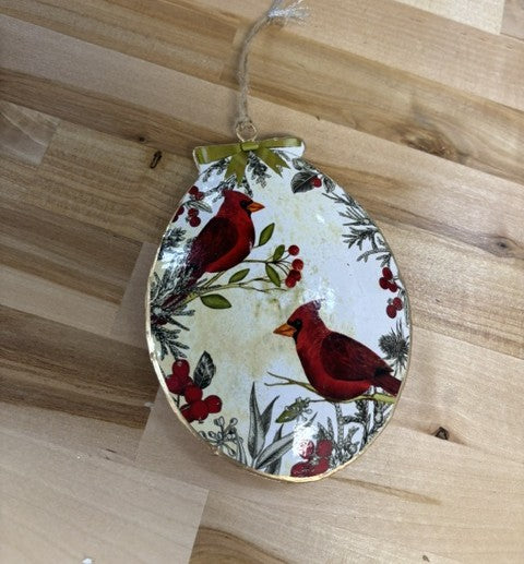 Cardinal Disc Ornament