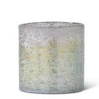 Light Green Matte Glass Container