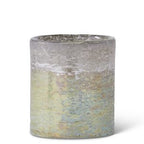 Light Green Matte Glass Container