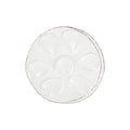 Vietri Lastra White Oyster Plate