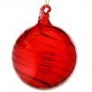 3.5 Inch Mercury Glass Swirl Ball Ornament