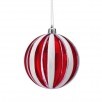 Box Of 4 Candy Stripe Ball Ornament