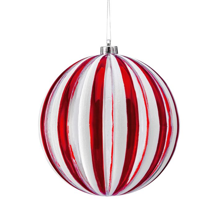 Large Candy Stripe Ball Ornament