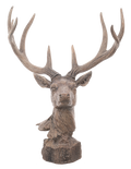 Carved Deer Bust