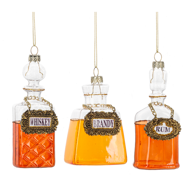 Liquor Bottle Ornaments