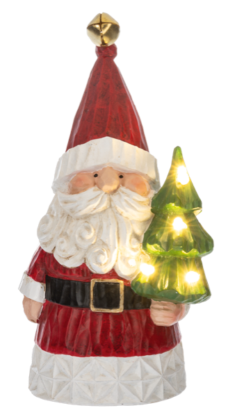 LED Light Up Santa With Tree
