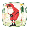 Old Saint Nick Square Platter Golfing
