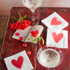 Vietri Papersoft Cocktail Napkins - Hearts (Pack of 20)