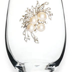 Jeweled Stemless Wine Glass