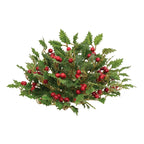 Holly And Berries Half Sphere