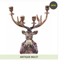 16.5” Gentlemen Deer Candleholder