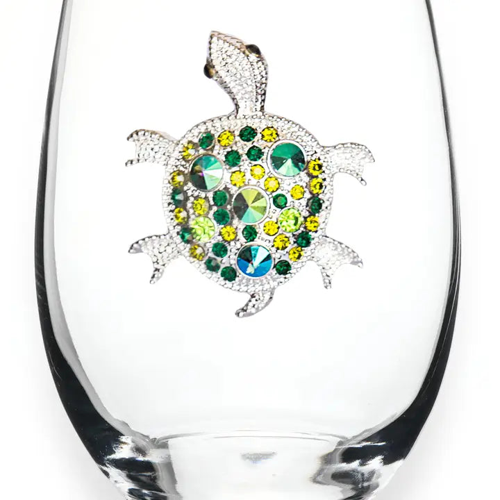 Jeweled Stemless Wine Glass