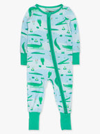 Alligator Adventure Convertible One Piece Pajama - Bamboo Viscose