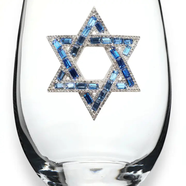 Jeweled Stemless Wine Glass
