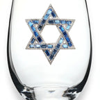 Jeweled Stemless Wine Glass