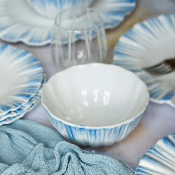 Vietri Bari Blue And White Cereal Bowl