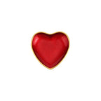 Vietri Baroque Glass Red Heart Cocktail Plate