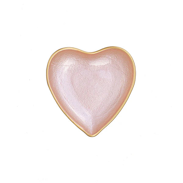 Vietri Baroque Pink Heart Salad Plate