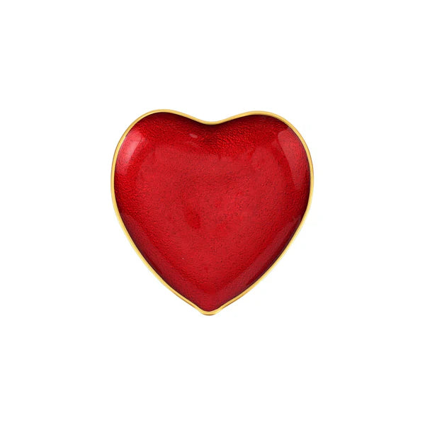 Vietri Baroque Red Heart Salad Plate