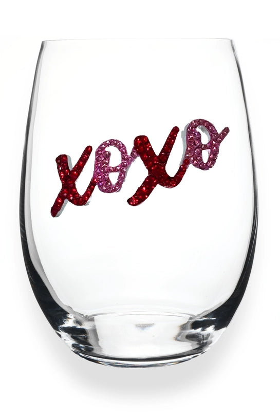 Jeweled Stemless Wine Glass