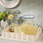 All Weather Wicker Scallop Edge Tray