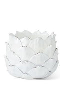 White Artichoke Resin Planter