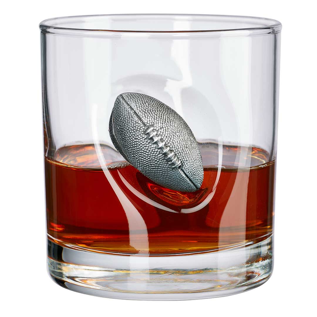 Football Rocks Glass