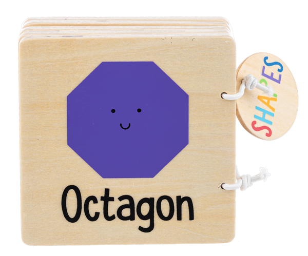 Wooden Shapes Book