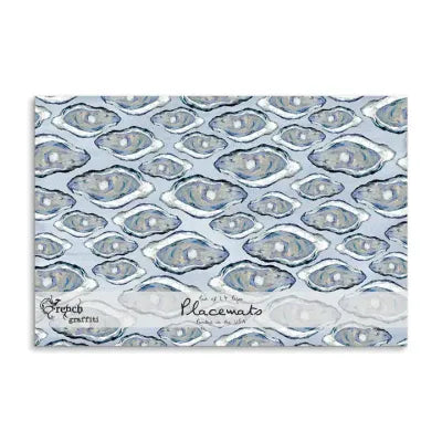 Blue Oyster Paper Placemats