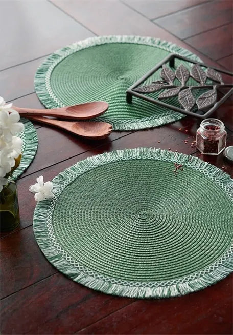 Handwoven Fringe Boho Placemat