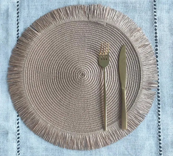 Handwoven Fringe Boho Placemat