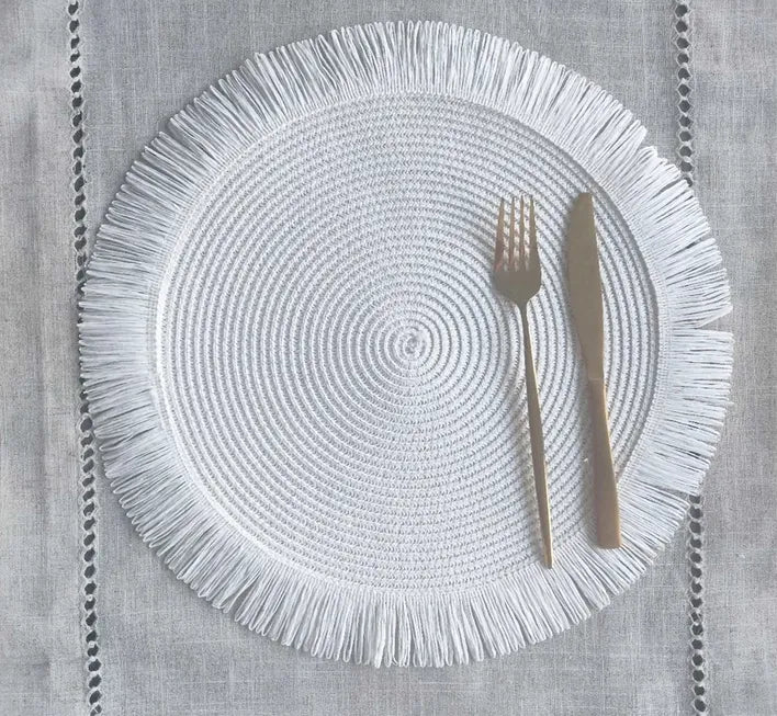 Handwoven Fringe Boho Placemat