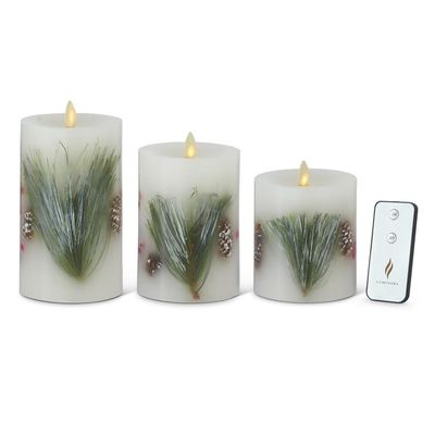 Berry And Pine Luminara Candle