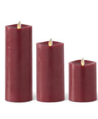 Burgandy Luminara Candles