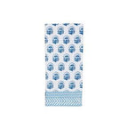 Blue Block Print Towels