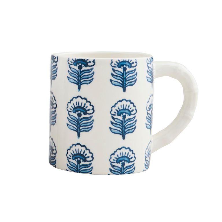 Block Print Mugs