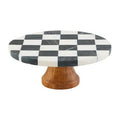 Black And White Checkered Pedestal