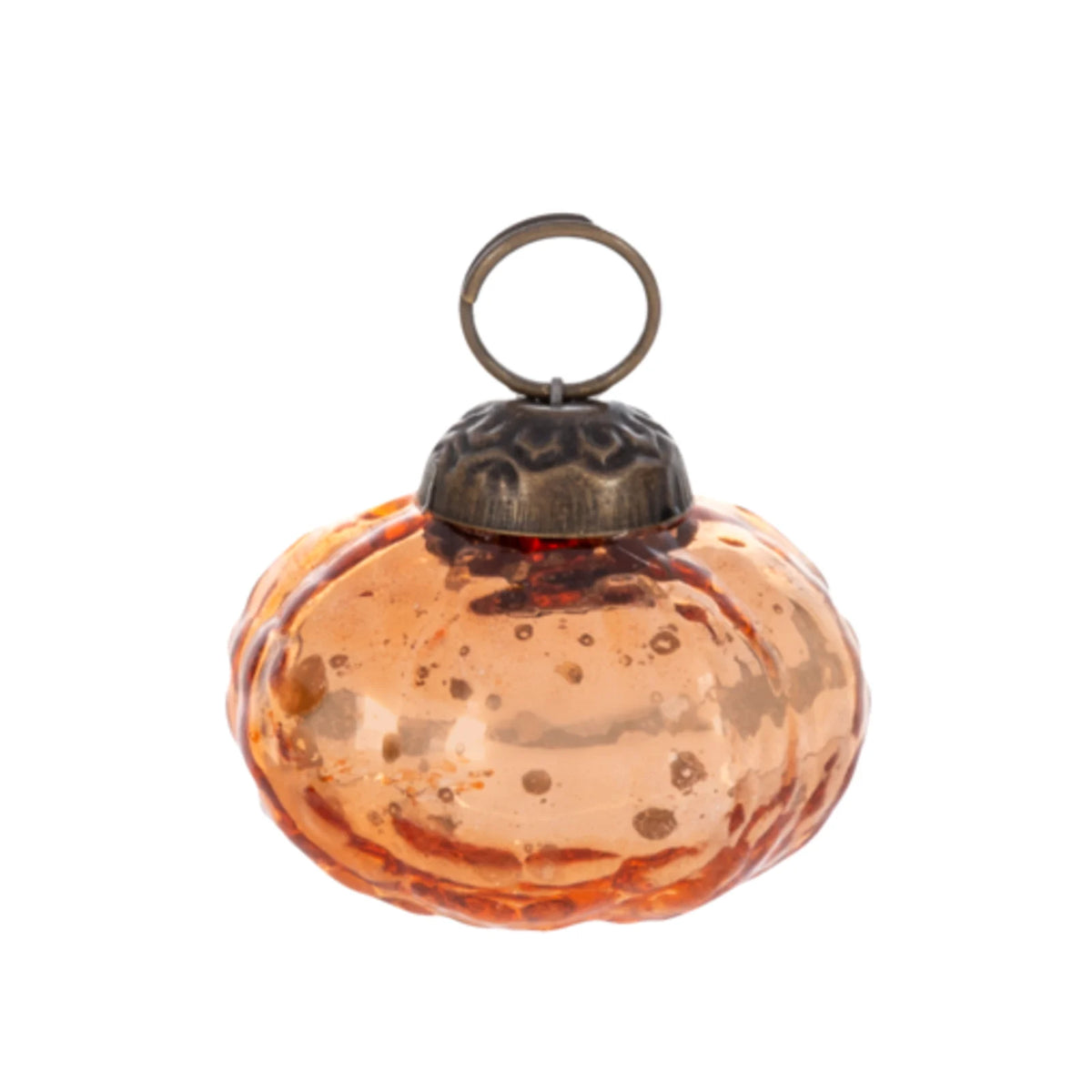 Mercury Glass Pumpkin Mini Ornament