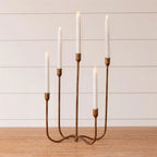 Hand Forged Metal Candlelabra