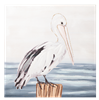Pelican Wall Decor Painted With Texture
