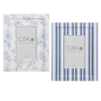 Blue Floral Toile & Stripe 4x6 Frames